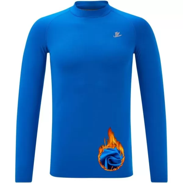 Mock Neck-royal Blue