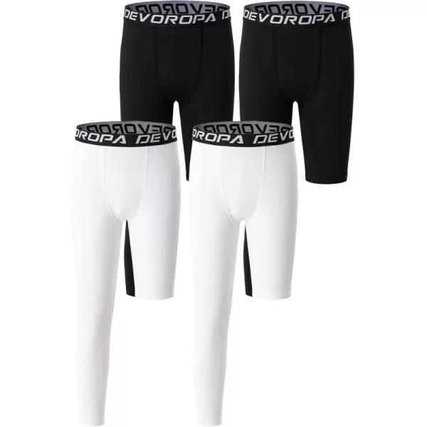 4-pack Black/Black/White/White(right Long)