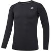 imageDEVOROPA Youth Boys Compression Shirt Long Sleeve Football Baseball Undershirt Quick Dry Kids Sports Baselayer CrewneckBlack