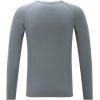 imageDEVOROPA Youth Boys Compression Shirt Long Sleeve Football Baseball Undershirt Quick Dry Kids Sports Baselayer CrewneckLight Gary