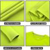 imageDEVOROPA Youth Boys Compression Shirt Long Sleeve Football Baseball Undershirt Quick Dry Kids Sports Baselayer CrewneckLime