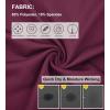 imageDEVOROPA Youth Boys Compression Shirt Long Sleeve Football Baseball Undershirt Quick Dry Kids Sports Baselayer CrewneckMaroon