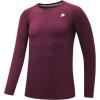 imageDEVOROPA Youth Boys Compression Shirt Long Sleeve Football Baseball Undershirt Quick Dry Kids Sports Baselayer CrewneckMaroon