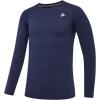 imageDEVOROPA Youth Boys Compression Shirt Long Sleeve Football Baseball Undershirt Quick Dry Kids Sports Baselayer CrewneckNavy