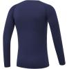 imageDEVOROPA Youth Boys Compression Shirt Long Sleeve Football Baseball Undershirt Quick Dry Kids Sports Baselayer CrewneckNavy
