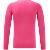imageDEVOROPA Youth Boys Compression Shirt Long Sleeve Football Baseball Undershirt Quick Dry Kids Sports Baselayer CrewneckPink