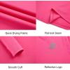 imageDEVOROPA Youth Boys Compression Shirt Long Sleeve Football Baseball Undershirt Quick Dry Kids Sports Baselayer CrewneckPink