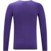 imageDEVOROPA Youth Boys Compression Shirt Long Sleeve Football Baseball Undershirt Quick Dry Kids Sports Baselayer CrewneckPurple