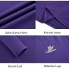 imageDEVOROPA Youth Boys Compression Shirt Long Sleeve Football Baseball Undershirt Quick Dry Kids Sports Baselayer CrewneckPurple