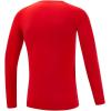 imageDEVOROPA Youth Boys Compression Shirt Long Sleeve Football Baseball Undershirt Quick Dry Kids Sports Baselayer CrewneckRed