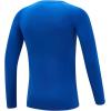 imageDEVOROPA Youth Boys Compression Shirt Long Sleeve Football Baseball Undershirt Quick Dry Kids Sports Baselayer CrewneckRoyal Blue