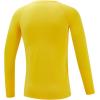 imageDEVOROPA Youth Boys Compression Shirt Long Sleeve Football Baseball Undershirt Quick Dry Kids Sports Baselayer CrewneckYellow