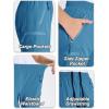 imageDEVOROPA Youth Boys Hiking Cargo Shorts Lightweight Quick Dry Athletic Running Workout Shorts Water Resistant Zip PocketsGray Blue