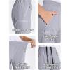 imageDEVOROPA Youth Boys Hiking Cargo Shorts Lightweight Quick Dry Athletic Running Workout Shorts Water Resistant Zip PocketsLight Gray