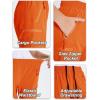 imageDEVOROPA Youth Boys Hiking Cargo Shorts Lightweight Quick Dry Athletic Running Workout Shorts Water Resistant Zip PocketsOrange