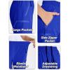 imageDEVOROPA Youth Boys Hiking Cargo Shorts Lightweight Quick Dry Athletic Running Workout Shorts Water Resistant Zip PocketsRoyal Blue