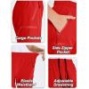 imageDEVOROPA Youth Boys Hiking Cargo Shorts Lightweight Quick Dry Athletic Running Workout Shorts Water Resistant Zip PocketsWine Red