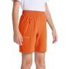 imageDEVOROPA Youth Boys Hiking Cargo Shorts Lightweight Quick Dry Athletic Running Workout Shorts Water Resistant Zip PocketsOrange