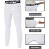 imageDEVOROPA Boys Leggings Quick Dry Youth Compression Pants Sports Tights Basketball Baseball Base Layer HuskySlimRegular Fit2blackWhite