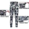 imageDEVOROPA Boys Leggings Quick Dry Youth Compression Pants Sports Tights Basketball Baseball Base Layer HuskySlimRegular Fit34 Camo
