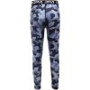 imageDEVOROPA Boys Leggings Quick Dry Youth Compression Pants Sports Tights Basketball Baseball Base Layer HuskySlimRegular Fit34 Camo Gray