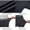 imageDEVOROPA Boys Leggings Quick Dry Youth Compression Pants Sports Tights Basketball Baseball Base Layer HuskySlimRegular Fit34 Lengthgray