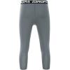imageDEVOROPA Boys Leggings Quick Dry Youth Compression Pants Sports Tights Basketball Baseball Base Layer HuskySlimRegular Fit34 Light Grey