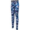 imageDEVOROPA Boys Leggings Quick Dry Youth Compression Pants Sports Tights Basketball Baseball Base Layer HuskySlimRegular FitCamo Blue
