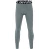 imageDEVOROPA Boys Leggings Quick Dry Youth Compression Pants Sports Tights Basketball Baseball Base Layer HuskySlimRegular FitLight Gray