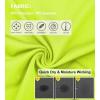 imageDEVOROPA Boys Leggings Quick Dry Youth Compression Pants Sports Tights Basketball Baseball Base Layer HuskySlimRegular FitLime