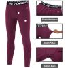 imageDEVOROPA Boys Leggings Quick Dry Youth Compression Pants Sports Tights Basketball Baseball Base Layer HuskySlimRegular FitMaroon