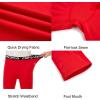 imageDEVOROPA Boys Leggings Quick Dry Youth Compression Pants Sports Tights Basketball Baseball Base Layer HuskySlimRegular FitRed