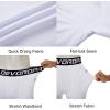 imageDEVOROPA Boys Leggings Quick Dry Youth Compression Pants Sports Tights Basketball Baseball Base Layer HuskySlimRegular FitWhite