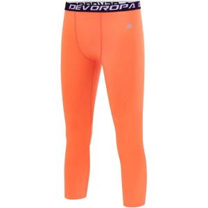 imageDEVOROPA Boys Leggings Quick Dry Youth Compression Pants Sports Tights Basketball Baseball Base Layer HuskySlimRegular Fit34 Lengthorange