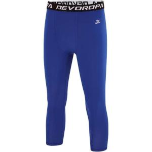 imageDEVOROPA Boys Leggings Quick Dry Youth Compression Pants Sports Tights Basketball Baseball Base Layer HuskySlimRegular Fit34 Lengthroyal Bule