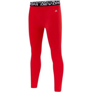 imageDEVOROPA Boys Leggings Quick Dry Youth Compression Pants Sports Tights Basketball Baseball Base Layer HuskySlimRegular FitRed