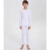 imageDEVOROPA Youth Boys Compression Thermal Shirt Long Sleeve Fleece Baselayer Soccer Baseball UndershirtWhiteset