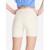 imageDEVOROPA Girls 5quot Spandex Volleyball Bike Shorts Youth Athletic Gymnastics Cheer Dance Shorts Kids Yoga Compression Sports Shorts with Pocket Beige L