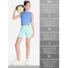 imageDEVOROPA Girls 5quot Spandex Volleyball Bike Shorts Youth Athletic Gymnastics Cheer Dance Shorts Kids Yoga Compression Sports Shorts with Pocket Beige L