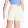 imageDEVOROPA Girls 5quot Spandex Volleyball Bike Shorts Youth Athletic Gymnastics Cheer Dance Shorts Kids Yoga Compression Sports Shorts with Pocket Beige L