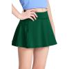 imageDEVOROPA Girls Tennis Skirts Stretch Adjustable Waist Youth Golf Athletic Pleated Skorts Lining Kids Cheer Shorts PocketGreen
