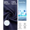 imageDEVOROPA Girls Tennis Skirts Stretch Adjustable Waist Youth Golf Athletic Pleated Skorts Lining Kids Cheer Shorts PocketNavy