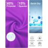 imageDEVOROPA Girls Tennis Skirts Stretch Adjustable Waist Youth Golf Athletic Pleated Skorts Lining Kids Cheer Shorts PocketPurple