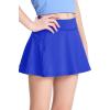 imageDEVOROPA Girls Tennis Skirts Stretch Adjustable Waist Youth Golf Athletic Pleated Skorts Lining Kids Cheer Shorts PocketRoyal Blue