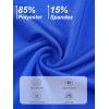 imageDEVOROPA Girls Tennis Skirts Stretch Adjustable Waist Youth Golf Athletic Pleated Skorts Lining Kids Cheer Shorts PocketRoyal Blue