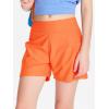 imageDEVOROPA Youth Girls Swim Board Shorts with Mesh Liner Quick Dry Beach Summer Swimwear Kids Swimming Shorts UPF 50 PocketsOrange