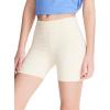 imageDEVOROPA Girls 5quot Spandex Volleyball Bike Shorts Youth Athletic Gymnastics Cheer Dance Shorts Kids Yoga Compression Sports Shorts with Pocket Beige L