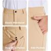 imageDEVOROPA 3T4T5T6T Toddler to Youth Boys Golf Pants Quick Dry Athletic Chino Flat Front Pants Kids School Uniform TwillKhaki