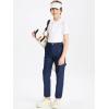 imageDEVOROPA 3T4T5T6T Toddler to Youth Boys Golf Pants Quick Dry Athletic Chino Flat Front Pants Kids School Uniform TwillNavy