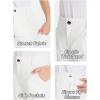 imageDEVOROPA 3T4T5T6T Toddler to Youth Boys Golf Pants Quick Dry Athletic Chino Flat Front Pants Kids School Uniform TwillWhite